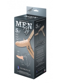 Телесный мужской парапротез MEN STYLE - 15 см. - LOVETOY (А-Полимер) - купить с доставкой в Новошахтинске