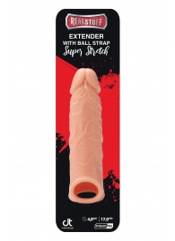 Телесная насадка EXTENDER WITH BALL STRAP 6.5 - 17 см. - Dream Toys - в Новошахтинске купить с доставкой