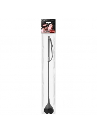 Черный стек с наконечником-сердечком - 54 см. - Notabu - купить с доставкой в Новошахтинске