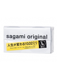 Презервативы Sagami Original 0.02 L-size увеличенного размера - 10 шт. - Sagami - купить с доставкой в Новошахтинске