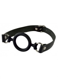 Черный кляп-рамка на регулируемых ремешках - Sitabella - купить с доставкой в Новошахтинске