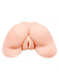 Телесная вибровагина Julie с 2 рабочими отверстиями - Baile - в Новошахтинске купить с доставкой