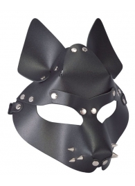Черная маска Wolf с шипами - Sitabella - купить с доставкой в Новошахтинске