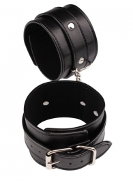 Черные оковы Classic Ankle Cuffs - Chisa - купить с доставкой в Новошахтинске