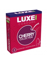 Презервативы с ароматом вишни LUXE Royal Cherry Collection - 3 шт. - Luxe - купить с доставкой в Новошахтинске