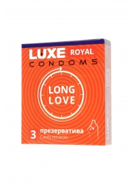 Презервативы с продлевающим эффектом LUXE Royal Long Love - 3 шт. - Luxe - купить с доставкой в Новошахтинске