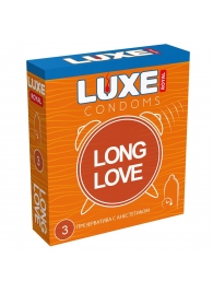 Презервативы с продлевающим эффектом LUXE Royal Long Love - 3 шт. - Luxe - купить с доставкой в Новошахтинске