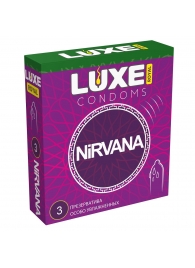 Презервативы с увеличенным количеством смазки LUXE Royal Nirvana - 3 шт. - Luxe - купить с доставкой в Новошахтинске
