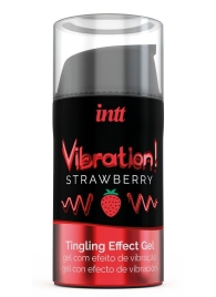 Жидкий интимный гель с эффектом вибрации Vibration! Strawberry - 15 мл. - INTT - купить с доставкой в Новошахтинске