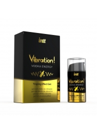 Жидкий интимный гель с эффектом вибрации Vibration! Vodka Energy - 15 мл. - INTT - купить с доставкой в Новошахтинске