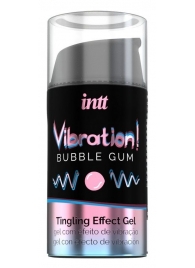 Жидкий интимный гель с эффектом вибрации Vibration! Bubble Gum - 15 мл. - INTT - купить с доставкой в Новошахтинске