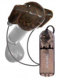 Дымчатый вибростимулятор головки пениса Dual Vibrating Head Teaser - Pipedream - в Новошахтинске купить с доставкой