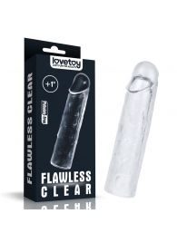 Прозрачная насадка-удлинитель Flawless Clear Penis Sleeve Add 1 - 15,5 см. - Lovetoy - в Новошахтинске купить с доставкой