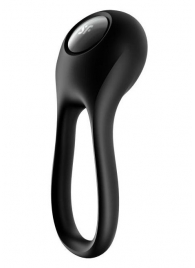 Черное эрекционное виброкольцо Majestic Duo - Satisfyer - в Новошахтинске купить с доставкой