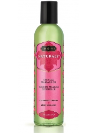 Массажное масло Naturals Strawberry Dreams с ароматом клубники - 236 мл. - Kama Sutra - купить с доставкой в Новошахтинске