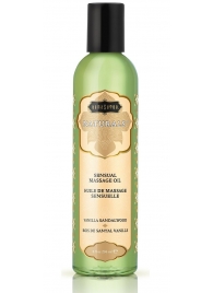 Массажное масло Naturals Vanilla Sandalwood с ароматом ванили и сандала - 236 мл. - Kama Sutra - купить с доставкой в Новошахтинске