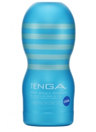 Мастурбатор с охлаждающей смазкой TENGA Original Vacuum Cup Cool - Tenga - в Новошахтинске купить с доставкой