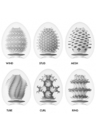 Набор из 6 мастурбаторов Tenga EGG IV с различным рельефом - Tenga - в Новошахтинске купить с доставкой