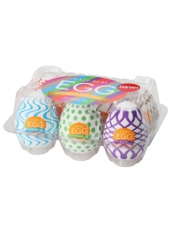 Набор из 6 мастурбаторов Tenga EGG IV с различным рельефом - Tenga - в Новошахтинске купить с доставкой
