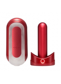 Красный мастурбатор Flip Zero Red   Warmer с подогревом - Tenga - в Новошахтинске купить с доставкой