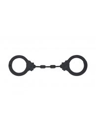 Черные силиконовые наручники Suppression - Lola Games - купить с доставкой в Новошахтинске