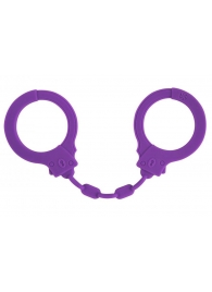 Фиолетовые силиконовые наручники Suppression - Lola Games - купить с доставкой в Новошахтинске