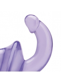 Фиолетовый безремневой страпон Strapless Strap-On - Lux Fetish - купить с доставкой в Новошахтинске