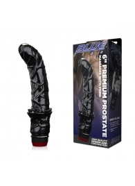 Черный вибромассажер простаты 6  Premium Prostate Massager - BlueLine - в Новошахтинске купить с доставкой