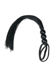 Черная силиконовая плеть Silicone Whip - 32 см. - Easy toys - купить с доставкой в Новошахтинске