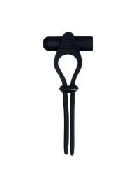 Черное эрекционное лассо с вибропулей Black Tie Affair - Zero Tolerance - в Новошахтинске купить с доставкой