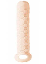 Телесный фаллоудлинитель Homme Long - 13,5 см. - Lola Games - в Новошахтинске купить с доставкой