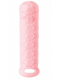Розовый фаллоудлинитель Homme Long - 15,5 см. - Lola Games - в Новошахтинске купить с доставкой