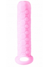 Розовый фаллоудлинитель Homme Long - 13,5 см. - Lola Games - в Новошахтинске купить с доставкой
