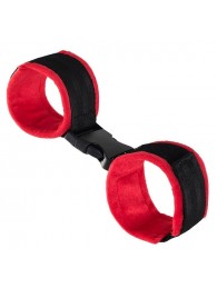 Красно-черные велюровые оковы Anonymo - ToyFa - купить с доставкой в Новошахтинске