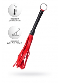 Красно-черный флоггер Anonymo - 28 см. - ToyFa - купить с доставкой в Новошахтинске