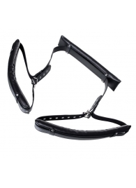 Черные кожаные стропы для фиксации Anonymo - ToyFa - купить с доставкой в Новошахтинске