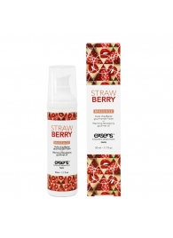 Разогревающее массажное масло  с ароматом клубники Gourmet Strawberry - 50 мл. - Exsens - купить с доставкой в Новошахтинске