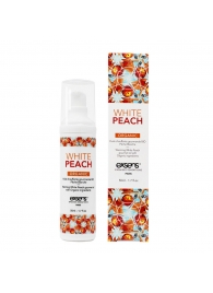 Разогревающее массажное масло Gourmet White Peach Organic с органическими ингредиентами - 50 мл. - Exsens - купить с доставкой в Новошахтинске