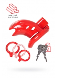 Красный мужской пояс верности из пластика - ToyFa - купить с доставкой в Новошахтинске