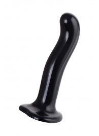 Черный стимулятор для пар P G-Spot Dildo Size M - 18 см. - Strap-on-me - в Новошахтинске купить с доставкой