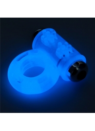 Голубое, светящееся в темноте эрекционное виброкольцо Lumino Play Vibrating Penis Ring - Lovetoy - в Новошахтинске купить с доставкой