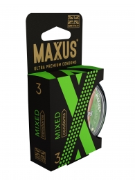 Презервативы в пластиковом кейсе MAXUS AIR Mixed - 3 шт. - Maxus - купить с доставкой в Новошахтинске