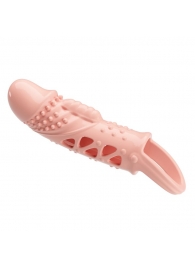 Телесная насадка с вибрацией Cecelia - 18,5 см. - Baile - в Новошахтинске купить с доставкой