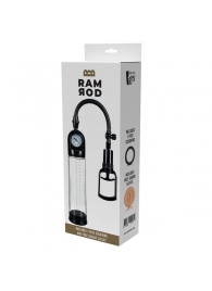 Прозрачная вакуумная помпа с манометром Deluxe Penis Pump - Dream Toys - в Новошахтинске купить с доставкой