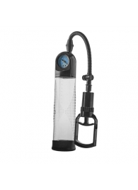 Прозрачная вакуумная помпа с манометром Deluxe Penis Pump - Dream Toys - в Новошахтинске купить с доставкой