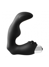 Черный вибромассажер простаты FantASStic Vibrating Prostate Massager - 11,3 см. - Dream Toys - в Новошахтинске купить с доставкой