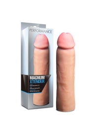 Телесная фаллическая насадка на пенис Magnum Xtender - 23 см. - Blush Novelties - в Новошахтинске купить с доставкой
