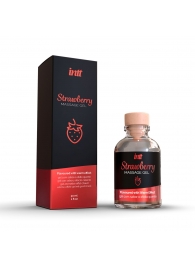 Массажный гель с ароматом клубники Strawberry - 30 мл. - INTT - купить с доставкой в Новошахтинске