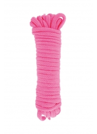 Розовая веревка для связывания Sweet Caress Rope - 10 метров - Sweet Caress - купить с доставкой в Новошахтинске