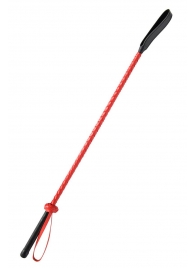 Красно-черный гладкий стек - 71 см. - Fetish Tentation - купить с доставкой в Новошахтинске